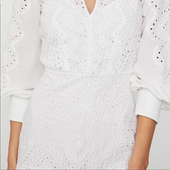 BCBGMaxAzria White Lace Mini Dress - Picture 8 of 9